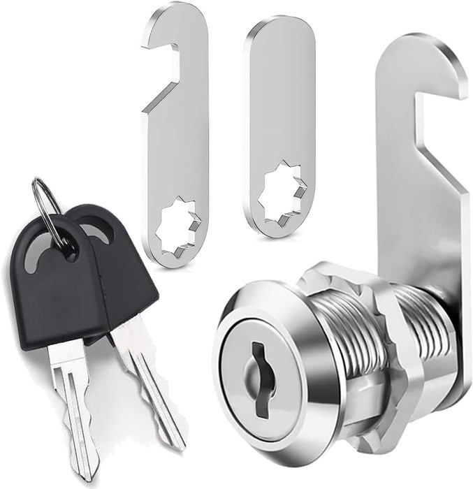 Serratura Per Cassetta Postale 16mm - Con Chiavi, In Metallo, Per Cassetti E Armadietti - Foto 2