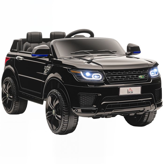 Voiture électrique enfants - HOMCOM - 12 V - double moteurs - suspension à ressort télécommande 24 G - vitesses 3 à 5 km/h - noir