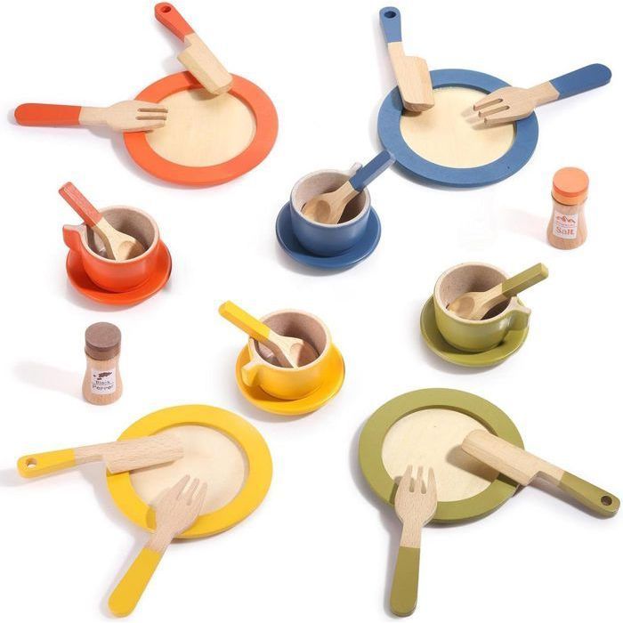 Ensemble Chef Pour Enfants FTVOGUE - Tablier, Toque, Ustensiles De Cuisine Et Pâtisserie - Jeu De Rôle Dès 3 Ans