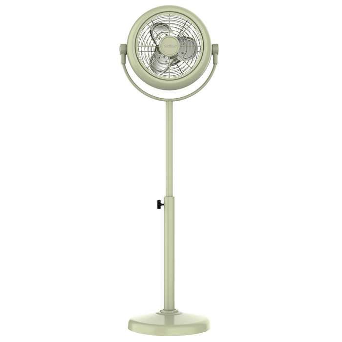 Cecotec - Ventilateur sur Pied EnergySilence 250 ClassicStyle Green - 25 W Diamètre 25 cm 3 Pales et Hauteur Réglable