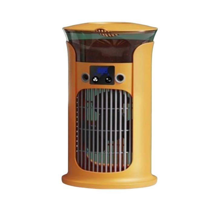 Ventilateur de Bureau 180 ° Oscillant 3 Niveau Fine Mist Tower Fan avec 880 ML Réservoir deau USB ChargeOrange - Tande