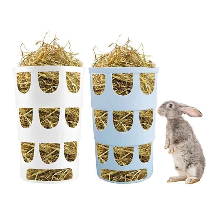 Meilleurs prix pour Râtelier à Foin pour Lapin - Mangeoire Hangable pour Petits Animaux - Accessoire de Cage Plastique multicolore MANGEOIRE
