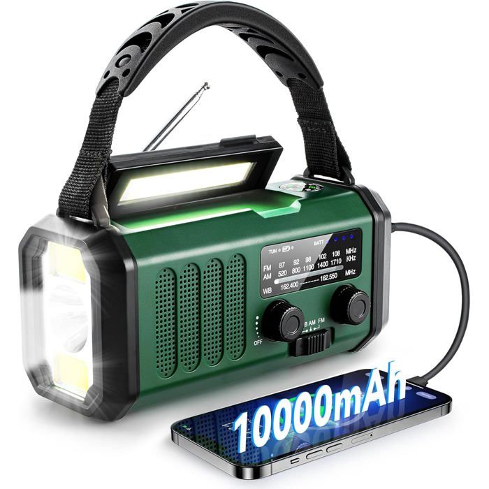 Radio portable Philips TAR1609 avec lampe torche Noir - Radio - Achat