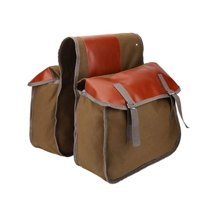 SUQ Sacoche De Vélo 18L Pour Porte-Bagages – Sac à Dos Pliable Avec Fermeture Enroulable, Réfléchissant, Vert – Pour Vélos, Motos Et Voyages