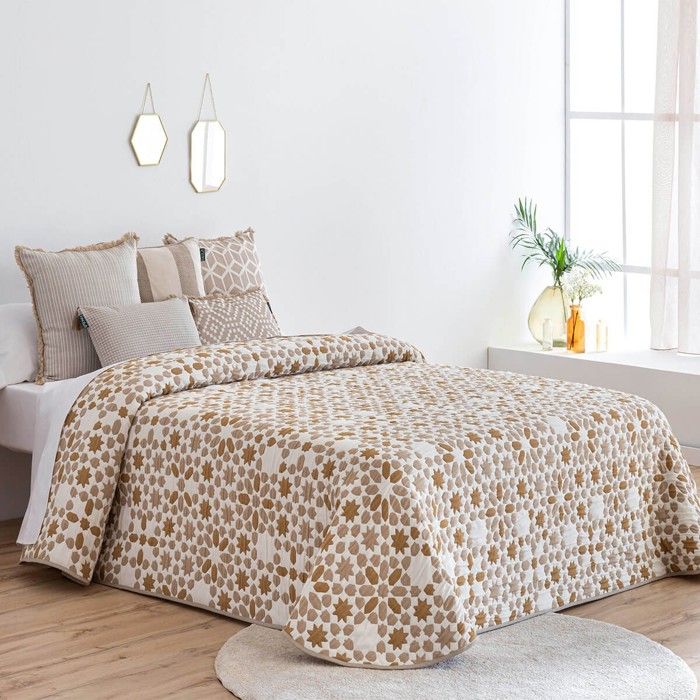 Drap Housse Couvre-Lit Setenil Beige 150 cm