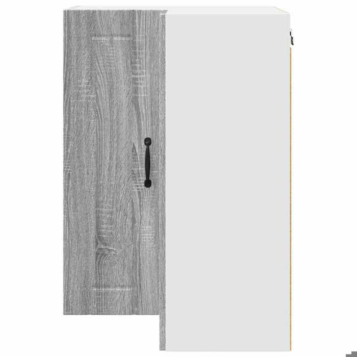 Moderne Placard/Armoire de cuisine SWEETY Meuble bas de rangement avec étagère Gris Sonoma 57x57x80 cm BB2541