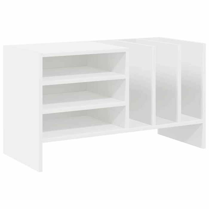 [2877139]Étagère à Livres - Buffet Salon Meuble de Rangement Meuble à vinyles Blanc 785x35x45 cm Bois dingénieriePoids:16.59 Kg