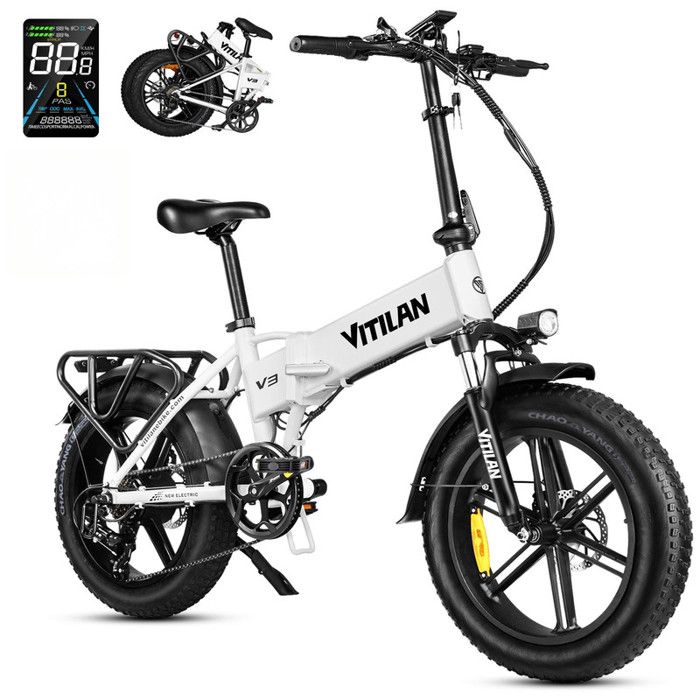 Vélo électrique E-RIDES 16 Pouces 3.0 – Batterie 36V 13Ah, Autonomie 30-60km, 3 Modes, écran LCD, Freins Disque