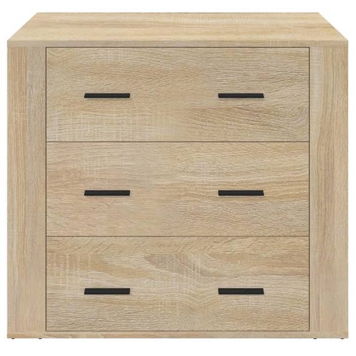 Armoire Vaisselier Durable - Beige - Buffet de cuisine - avec Rangement - Chêne Sonoma - 80x33x70cm - Bois dingénierie LH5327662