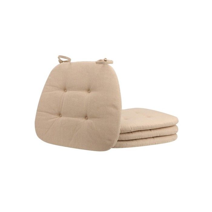 Coussins de chaise imperméables - Imperméable - Forme en U - Dimensions 43x41 cm - Lot de 4 - Épaisseur 5 cm