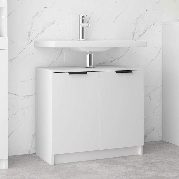 Magnifique Armoire salle de bain Blanc 64 5x33 5x59 cm Bois dingénierie - Résistance à lhumidité &1523