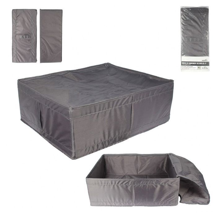 Housse de rangement - L 19 cm x H 45 cm - Gris - Cdiscount Maison