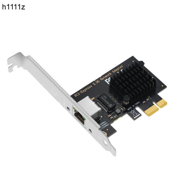 Carte Réseau PCIe Gigabit Ethernet 1 Port - Adaptateur RJ45 10/100/1000 Mbps Pour PC Fixe