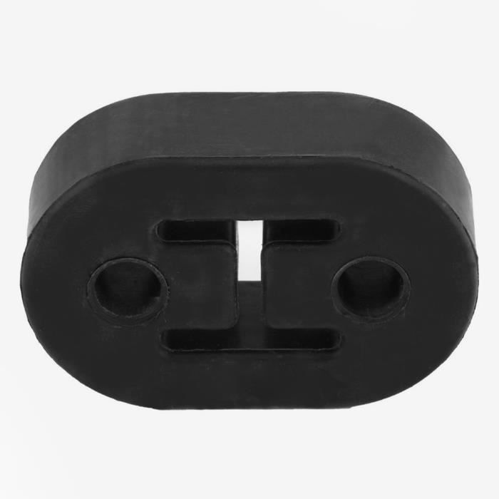 Lot De 4 Supports Caoutchouc Pour échappement Voiture - Noir, Trous 11 Mm, Entraxe 40 Mm - Universel