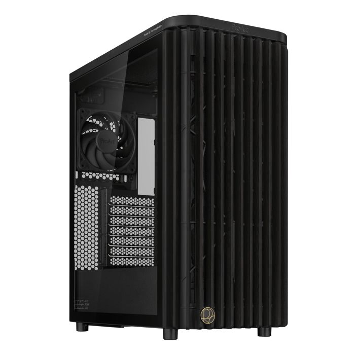 Boîtier ATX – ASUS – ProArt PA401 Wood Edition – Panneau avant en bois – Ventilateurs 160mm – Verre trempé
