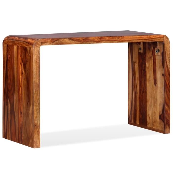 Cent Buffet Bureau Bois Massif De Sesham Marron Achat Vente Buffet Bahut Cent Buffet Bureau Bois M Cdiscount