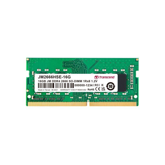 Transcend JetRam JM2666HSE 16G module de mémoire 1 x 8 Go DDR4 2666 MHz Neuf - vue 8