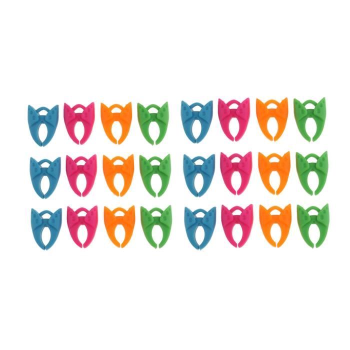 Set De 24pcs Pince A Canette Bobine Rangement Accessoire Pour