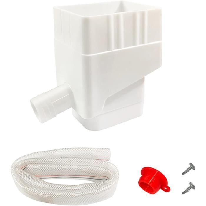 Dévidouilleur Pour Récupérateur D'eau De Pluie - Blanc, Convient Tuyaux 2x3 Ou 3x4 Pouces