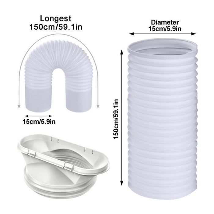 Housse De Protection Pour Tuyau D’aspiration Central 11 M – Matière Stretch, Diamètre Max 60 Mm, Lavable, Compatible Air Master - 6
