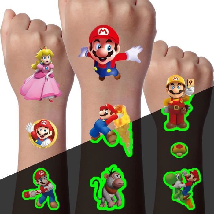 SALUTUYA Tatouage Lumineux De Dessin Animé D'Halloween Autocollant De