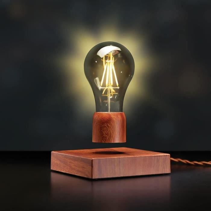 Ampoule Flottante Magnétique Lampe De Bureau À Lévitation - Ampoule Led  Rotative Sans Fil - Lumière Décorative Pour La Maison[J2619] - Cdiscount  Maison