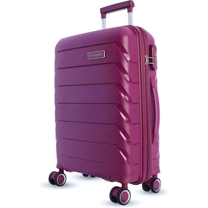 Valis Grand Taill 78cm, Valis D Voyag, Rigid Légèr Abs Valis De Voyage A Roulettes Valises 4 Doubles Roues 78x51x28cm Noir 3700778731904