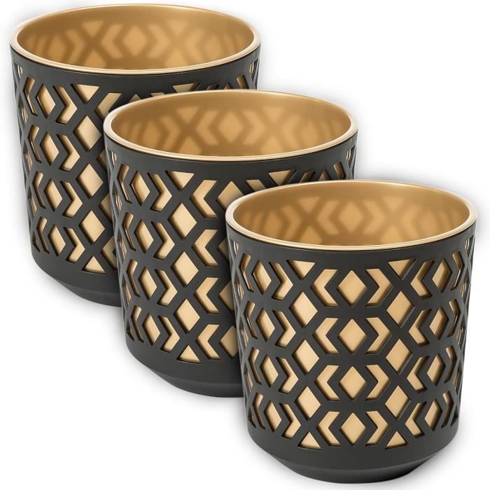 Lot De 10 Soucoupes De Drainage En Maille Plastique Noir - Diamètre 30 Cm - Pour Pots De Fleurs Intérieur/extérieur