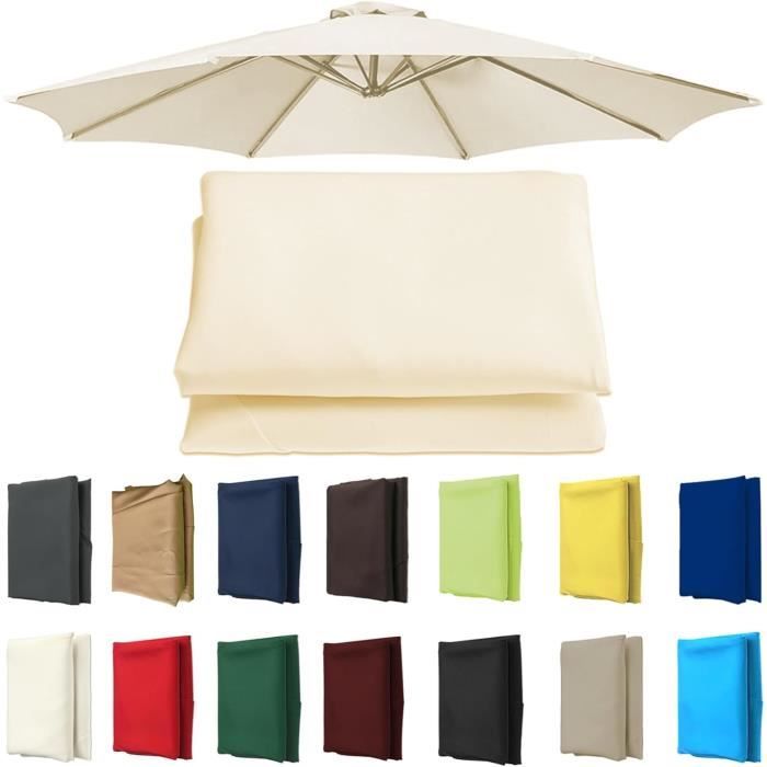 GZDXBF 3,5 m/11,5 voet 3 m/9,8 voet 2,7 m/8,8 voet Vervangende Parasol Luifel voor 8 Baleinen, Zonne-parasol Vervangende Doek, UV 50 Tuin Parasol Luifel Afdekking (Marineblauw, 8 BALEINEN/3,5M