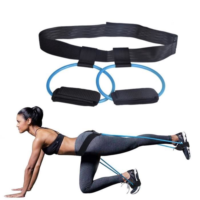 Accessoire de sport - Femmes - Hip Trainer Butt Booty Belt Band - 30lb - Bleu - Fitness