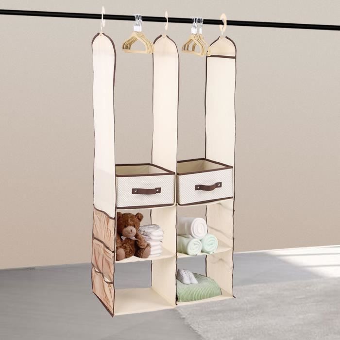 24 Pcs Organisateur De Placard Pour Bebe Enfants Vetements Penderie Armoire De Rangement Kaki Cdiscount Puericulture Eveil Bebe
