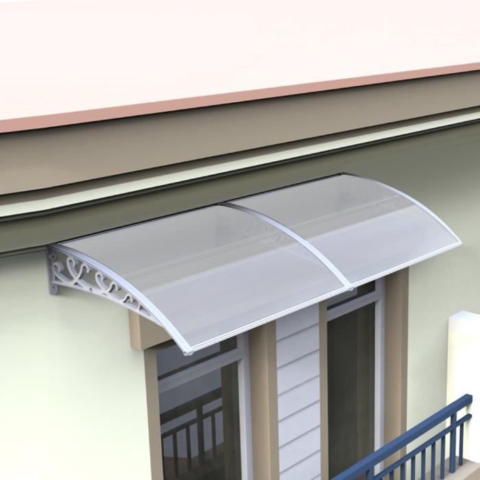 100 X 60 Cm Auvent De Porte Entree Marquise Porte Terrasse Toit Achat Vente Marquise Auvent 100 X 60 Cm Auvent De Porte Cdiscount