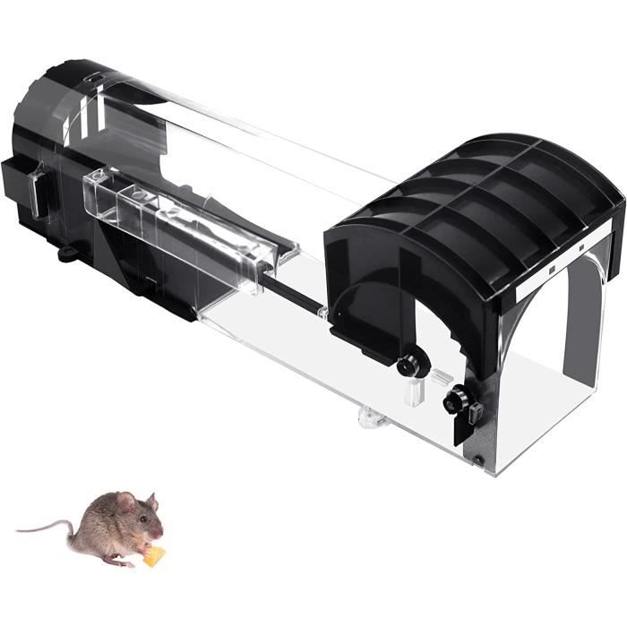 WEMK Piège à Souris Vivante XL Pliable - Cage Anti Souris Et Rats Professionnelle En Acier Inox - Kit Complet Appâts + Gants - Capture Sans Tuer, Réutilisable & Sécurisée