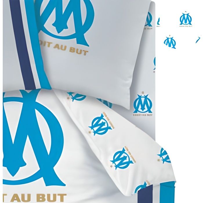 Drap-housse Olympique de Marseille pour lit 1 p…
