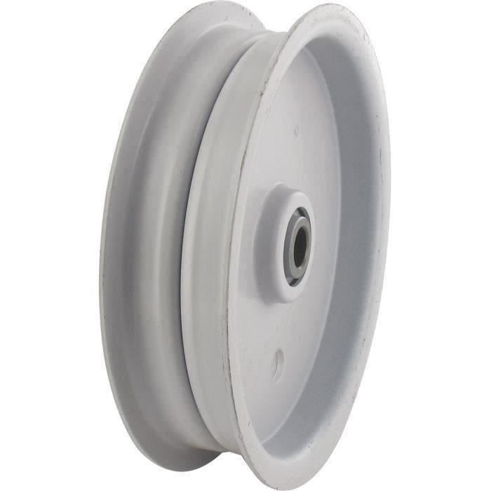 Poulie tendeur gorge plate Ø ext. 114,30 mm Ø int. 9,5 mm PGP05