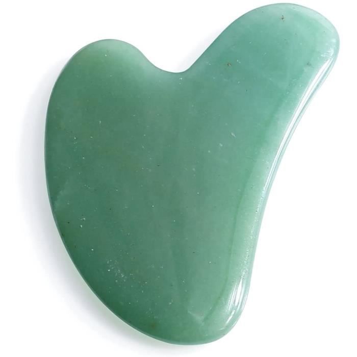 Appareil de massage - Gua Sha - Jade naturel - Outil de massage facial