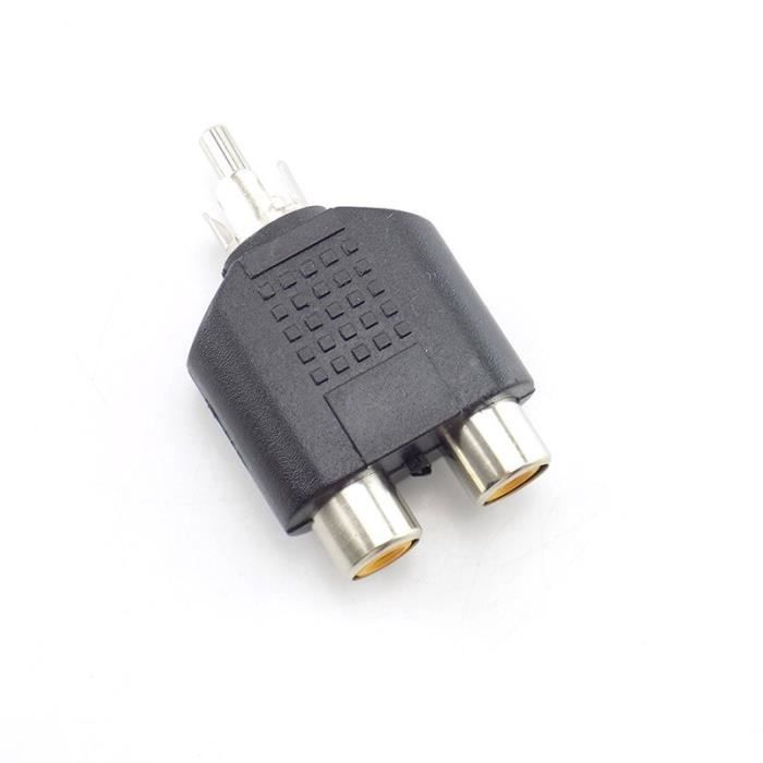 Adaptateurs RCA Coudés 90° - Lot De 4 (2 Rouge, 2 Noir) - Mâle Vers Femelle, Pur Cuivre - Pour Audio, Vidéo, Home Cinéma