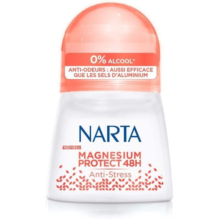 Magnésium Narta Déodorant Antistress Roll On Bille Homme Magnésium