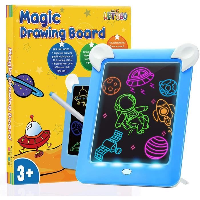 Tablette Dessin LCD Colorée Pour Enfants 2-8 Ans - Ardoise Magique Sans Papier - Écran Protecteur Yeux - 2