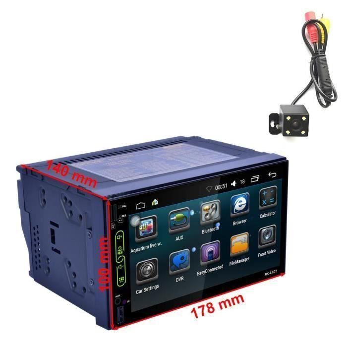 MP5 player + camera de recul + antenne GPS - autoradio de 7'' ecran tactile  2 IN double DIN pour auto - Achat / Vente autoradio MP5 player + camera de  recul + - Cdiscount