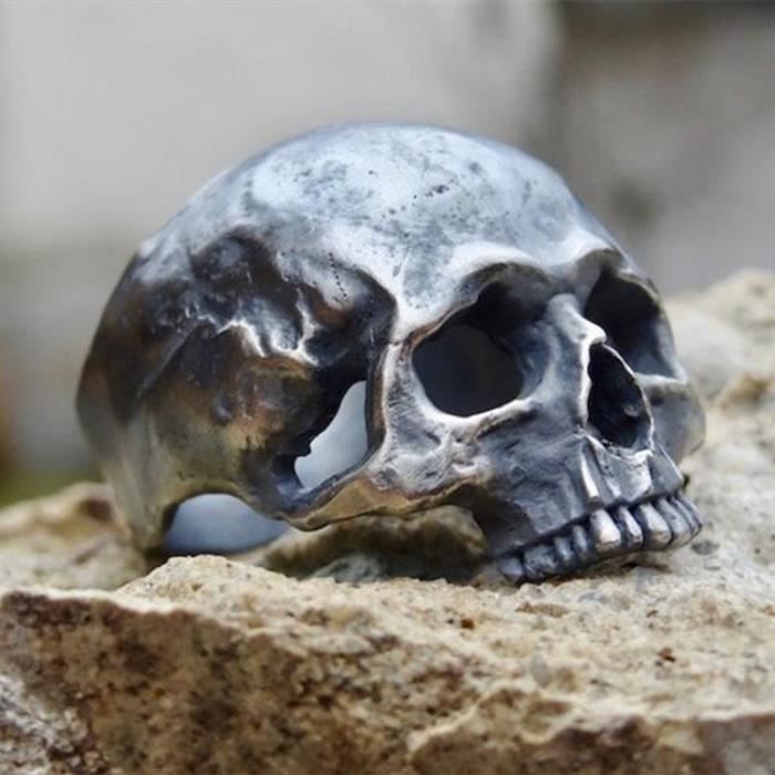 8 EYHIMD bague t te de mort Punk motard pour hommes couleur