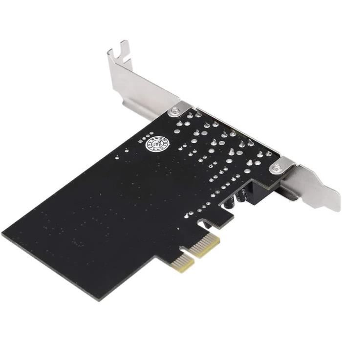 Carte Son Interne PCI-E 5.1 Pour PC | Puce CMI8738 | Compatible Windows 10/8/7/XP | Sortie Surround 6 Canaux