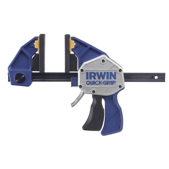 Serre-joint XP IRWIN 450 mm à prise rapide avec patins doux et pivotant