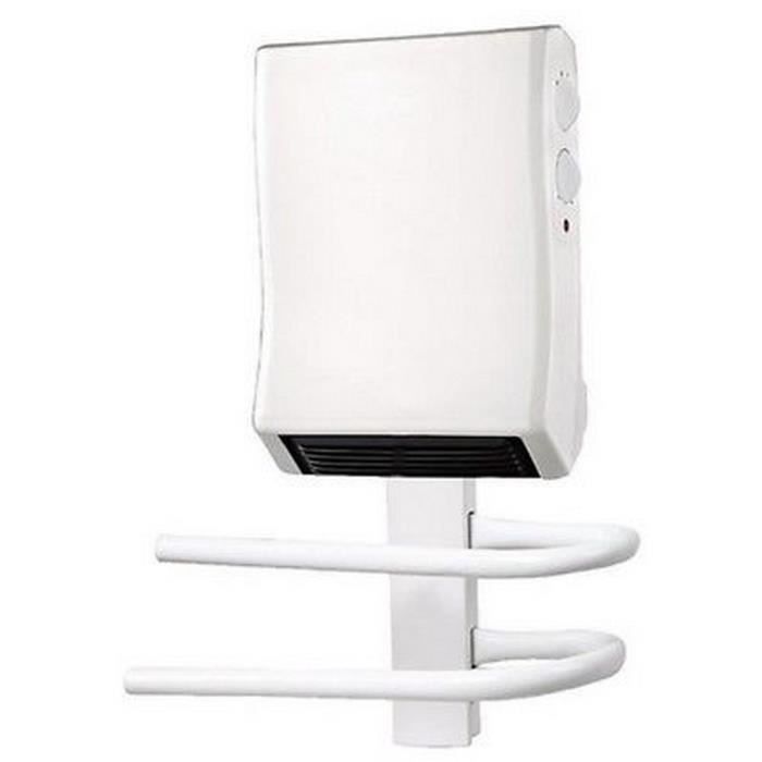 SECHE SERVIETTE MURAL ELECTRIQUE SOUFFLANT 2000W VENTILATEUR SALLE DE BAIN Cdiscount Bricolage