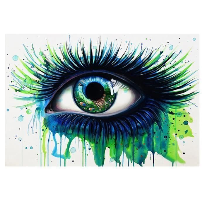 CS Oeil Vert Moderne Peinture Salon Bureau à Domicile Affiche Art Sans  Cadre Artisanat 60X90Cm - CSBDH824A3915 - Achat / Vente objet décoration  murale - Cdiscount
