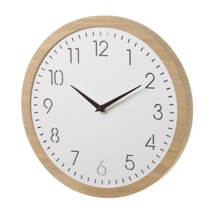 Horloge Led Nordique En Bois Blanc De Cuisine Moderne Maison Et Plus Achat Vente Horloge Pendule Soldes Sur Cdiscount Des Le 20 Janvier Cdiscount