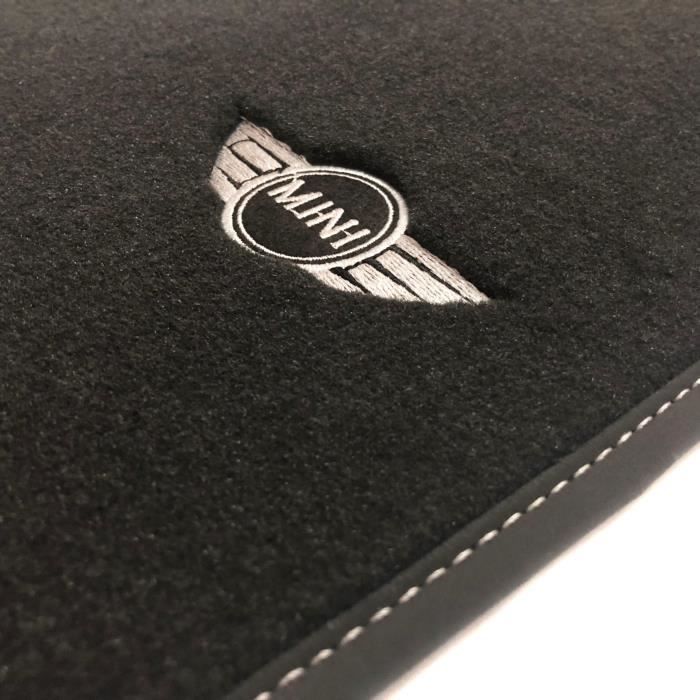 Tapis Mini Cooper One F56 3 portes (2014 actualité) Velour logo Mini Roi Tapis