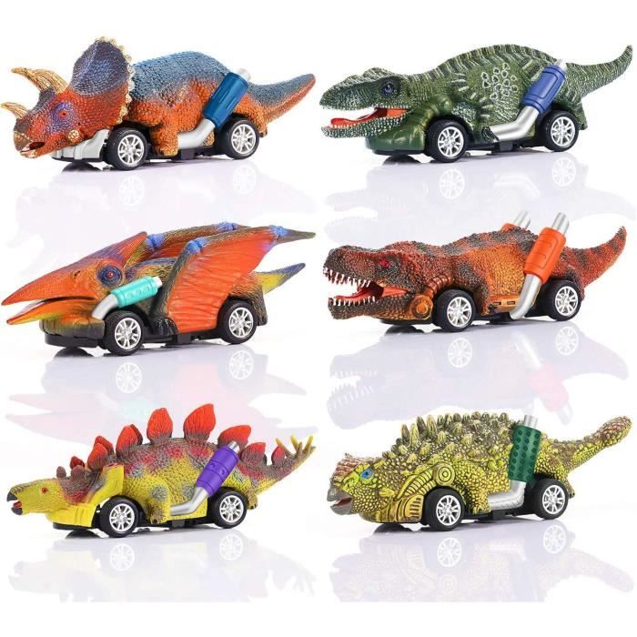 Voiture de Jouet de Dinosaure - ATOPDREAM - Cadeau Garçon 2-8 Ans - PVC - Colorful