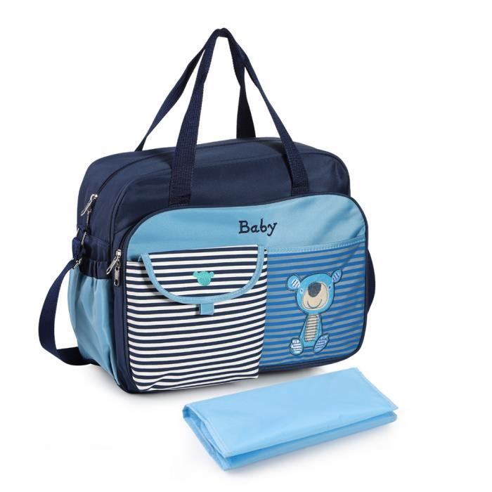 Bleu Sac Langer Multicolore Pour Maman Joli Sac Couches