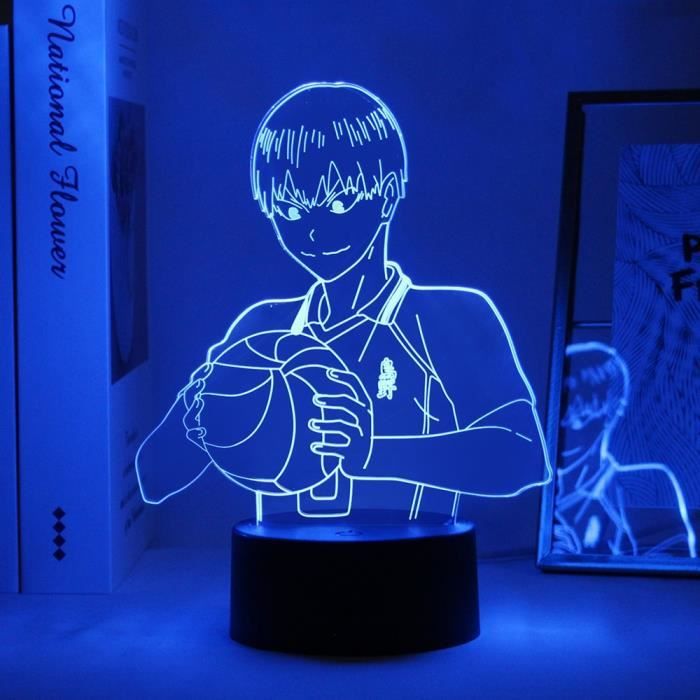 Fairy tail Veilleuse natsu 16 couleur lampe led avec telecommande déco manga